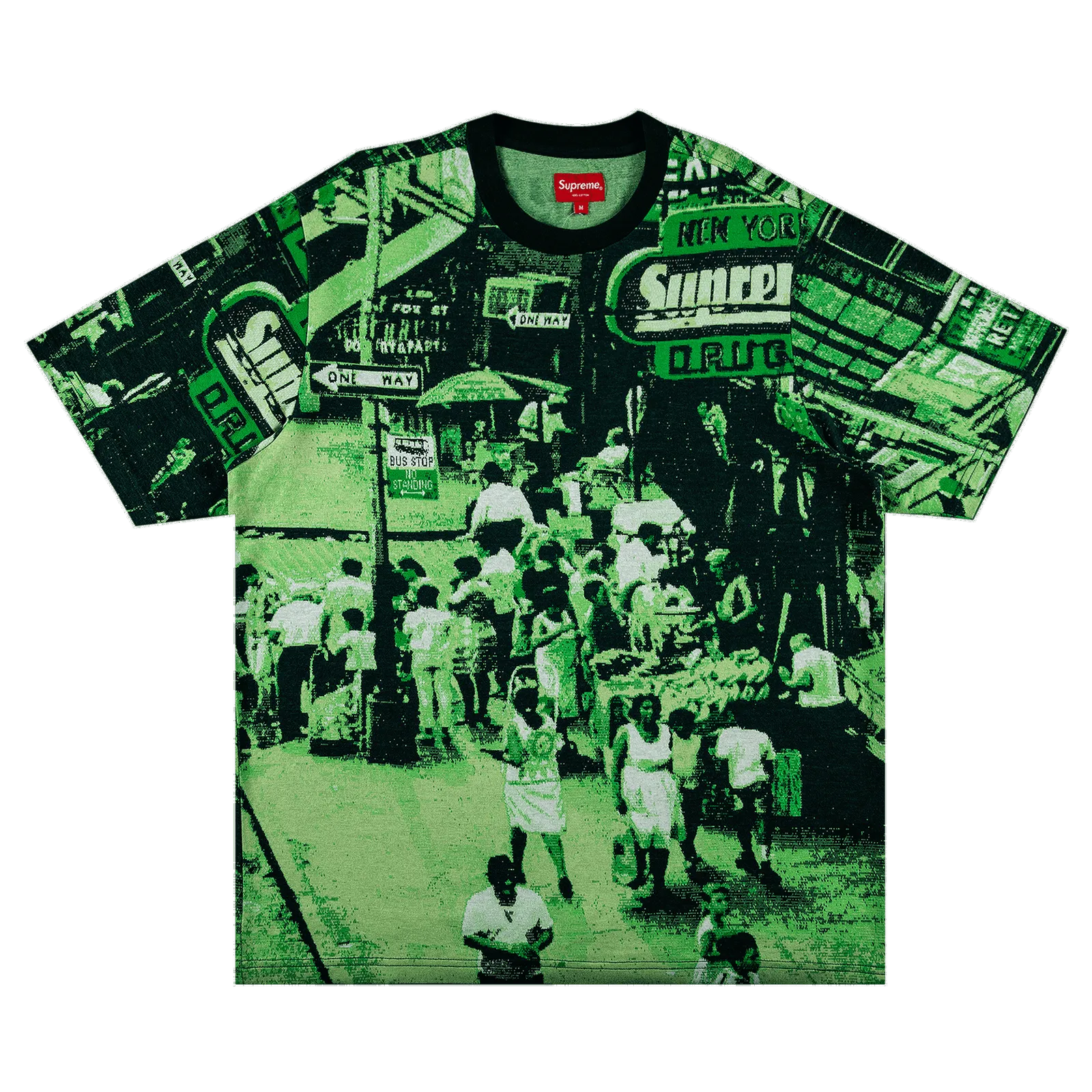 Supreme Street Scene Jacquard Short-Sleeve Top