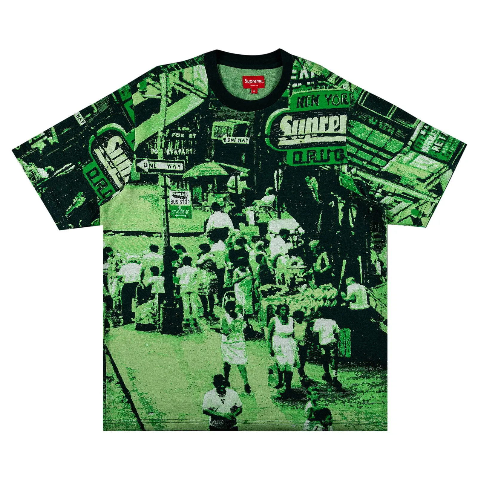 Supreme Street Scene Jacquard Short-Sleeve Top