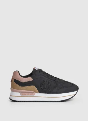 Tenis Pepe Jeans Mujer Rusper Minimal Color Negro