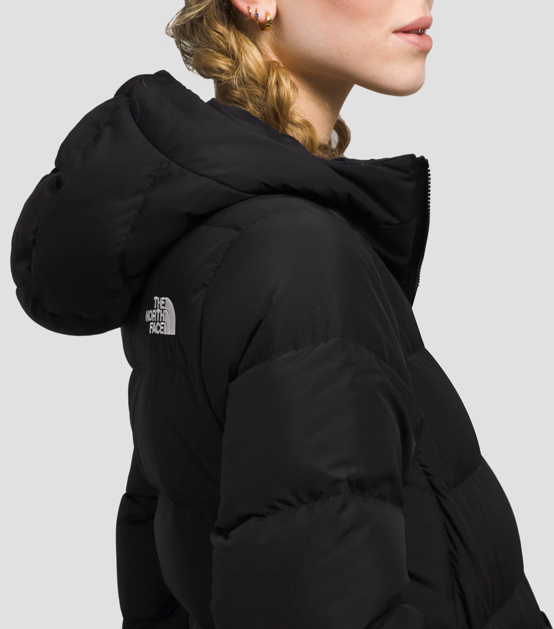 The North Face Chamarra Puffer con Capucha Mujer