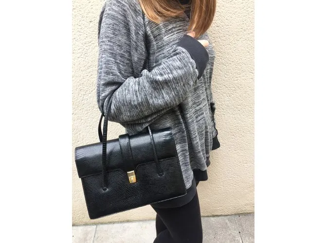 Vintage Bolsos de mano Negro 