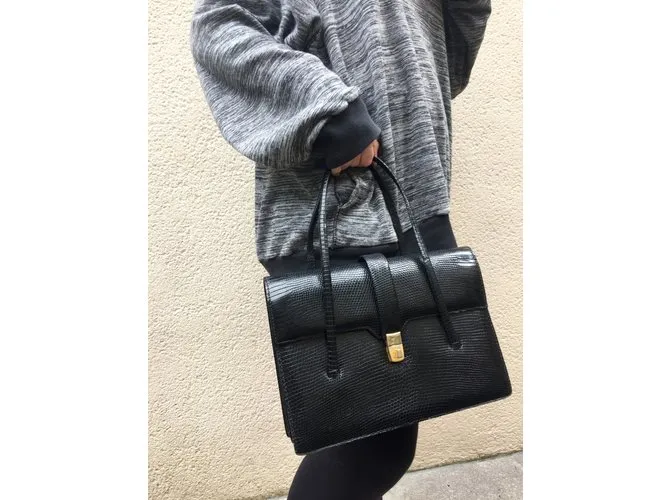 Vintage Bolsos de mano Negro 