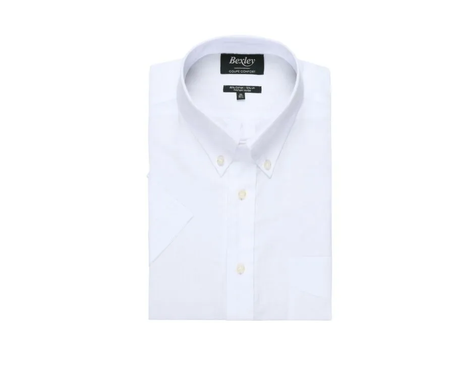 White linen cotton shirt - Chest pocket - COLTEN MC