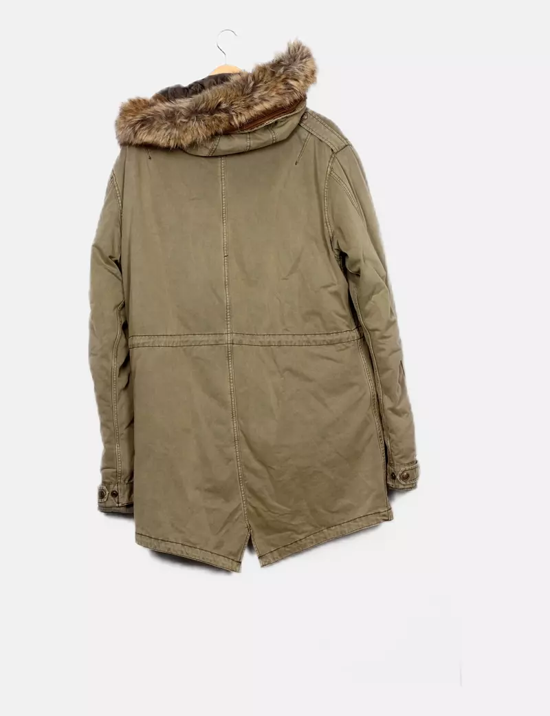 X-cape Parka verde capucha