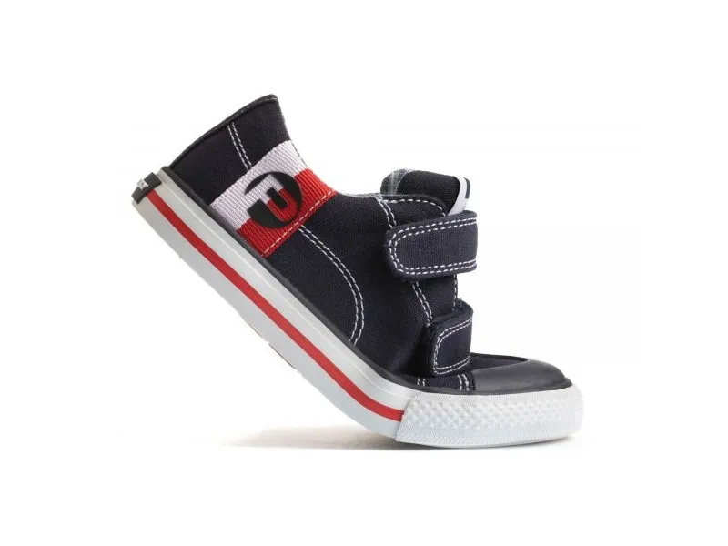 ZAPATILLA DE LONA CON CIERRE DE VELCRO PABLOSKY 972410 EN COLOR MARINO, JEANS O ROJO