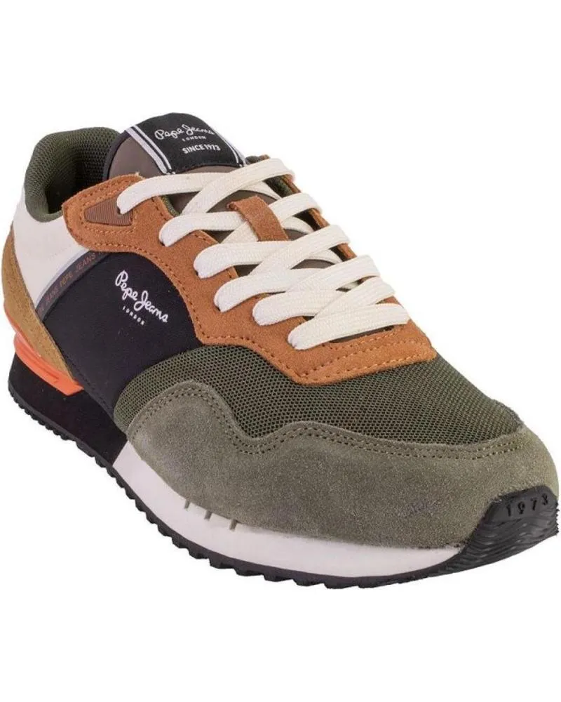 Zapatillas deporte PEPE JEANS  de Hombre PMS40021 ZAPATILLAS CASUAL DE HOMBRE ANTE S  VERDE