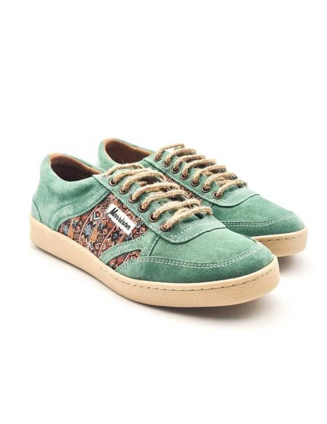 Zapatillas Morrison Maya verdes estampadas unisex