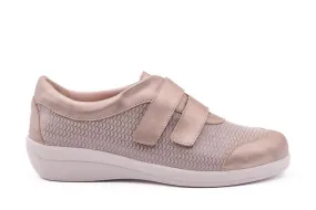 ZAPATO ANCHO ESPECIAL VELCRO MUJER DOCTOR CUTILLAS 43621 BEIGE