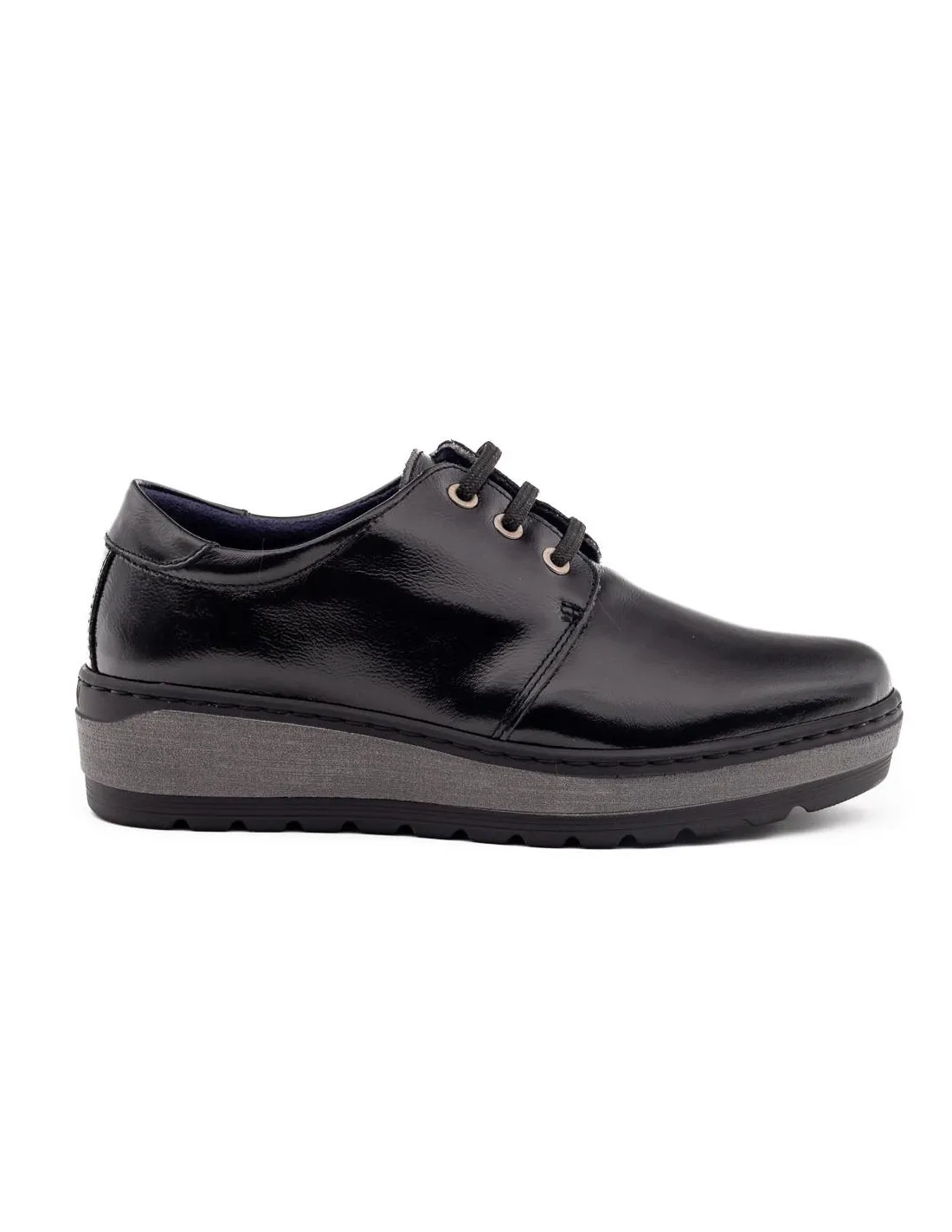 ZAPATO CORDONES MUJER NOTTON 3051 NEGRO