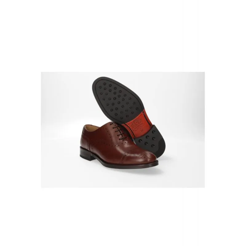 Zapato inglés brogueado marrón