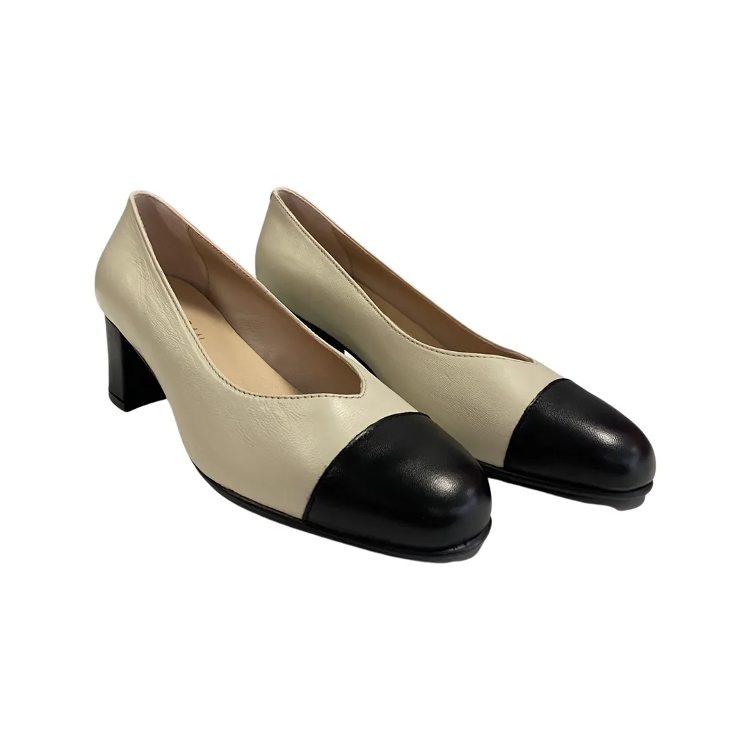 ZAPATO MUJER ROLDN 3646 BEIGE/NEGRO