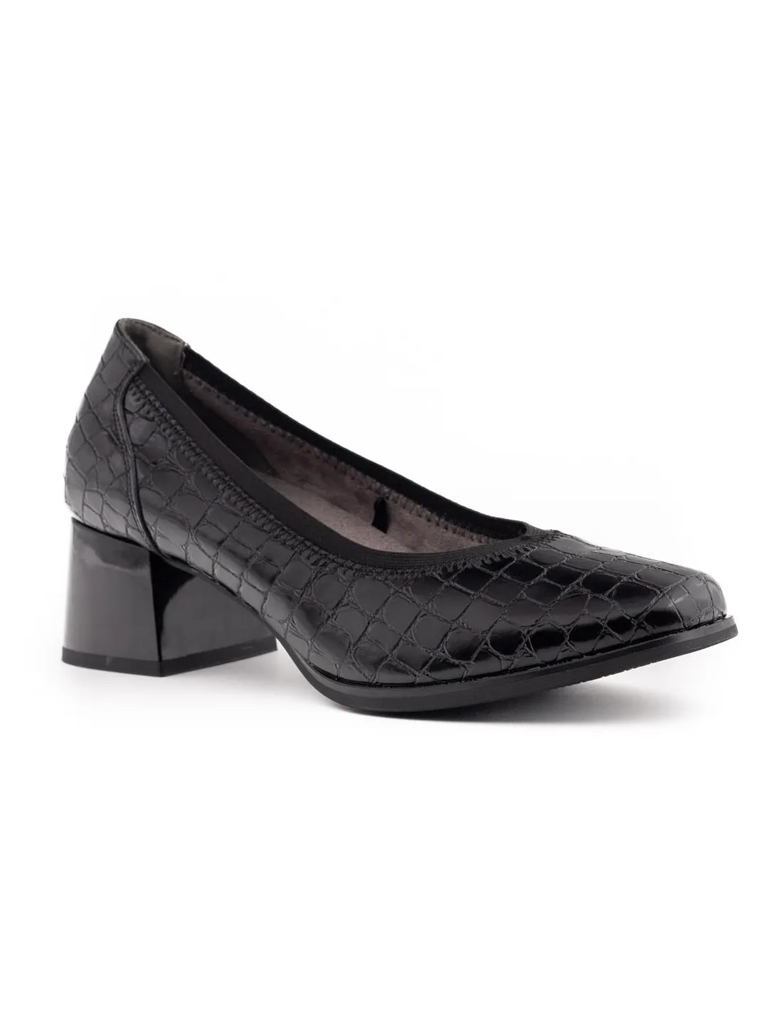 ZAPATO TACON MUJER AMARPIES AMD25381 NEGRO