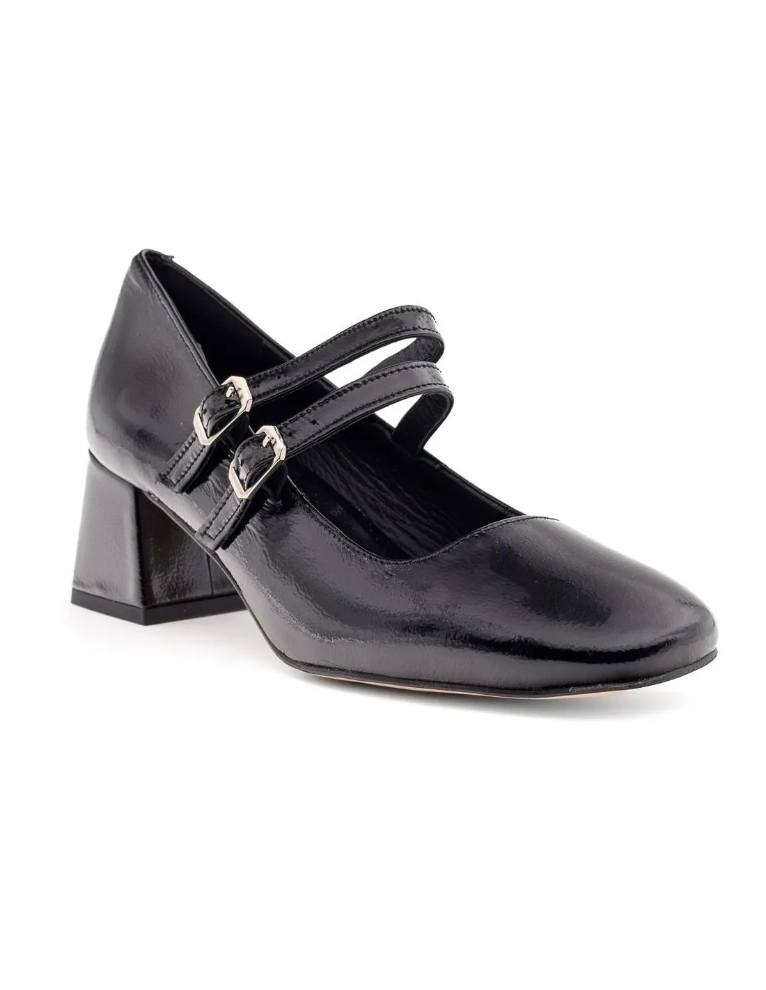 ZAPATO TACON MUJER MARY JANE MARIA JAEN 7532 NEGRO