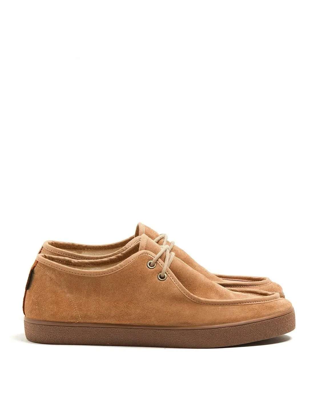 Zapato wallabee serraje beige cordones Pompeii