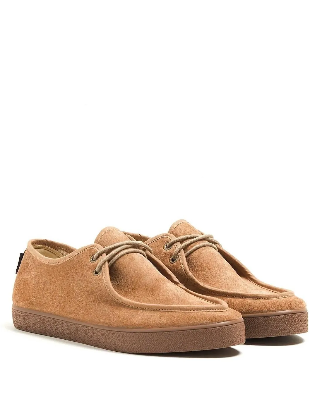 Zapato wallabee serraje beige cordones Pompeii