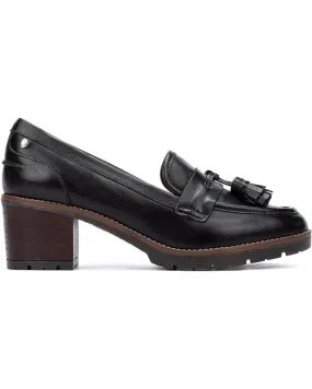 Zapatos de tacón de Mujer PIKOLINOS MOCASINES LLANES W7H-3719 BLACK