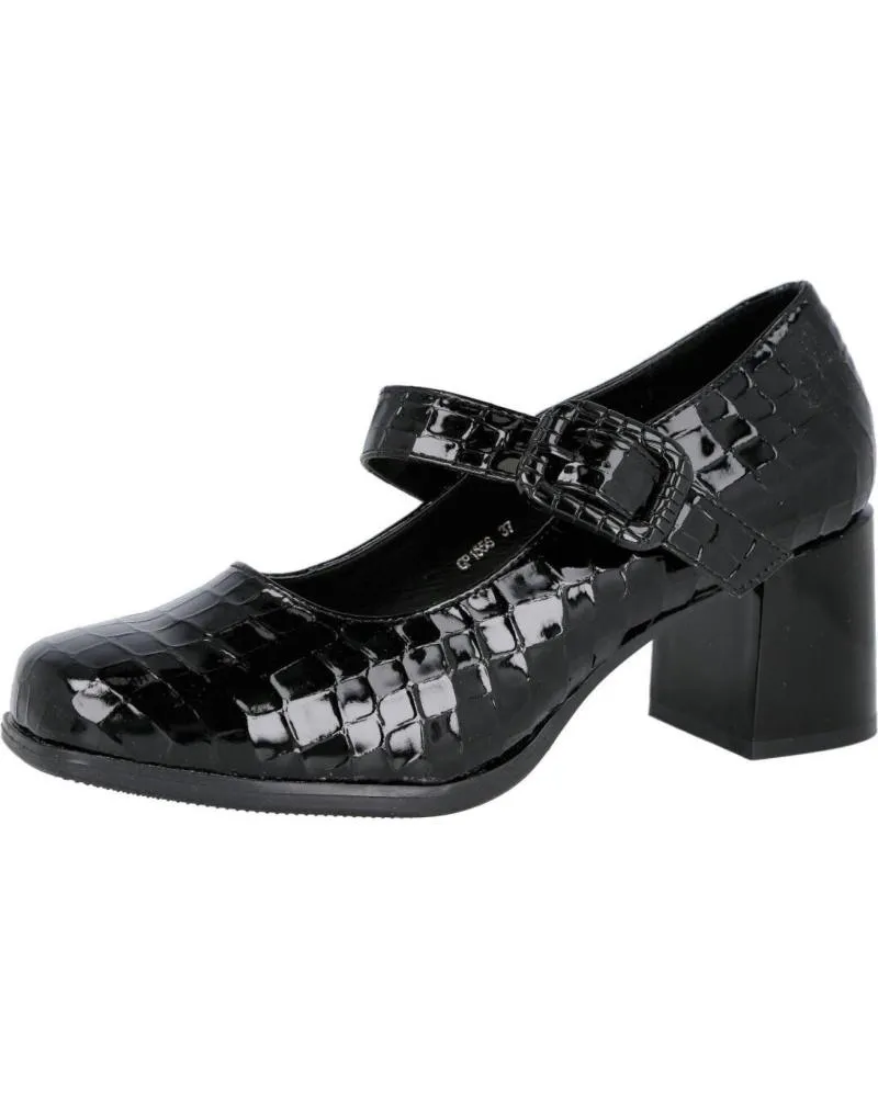 Zapatos de tacón L&R SHOES  de Mujer LR SHOES GP1556 ZAPATOS MARY JANE DE MUJER  NEGRO