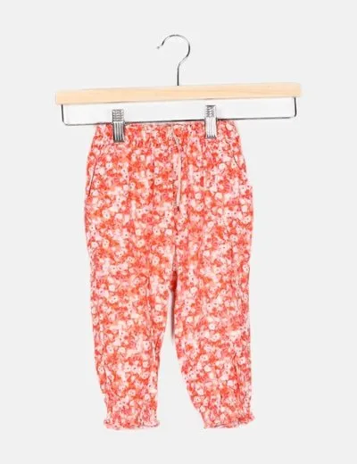 Zara Pantalón baggy floral