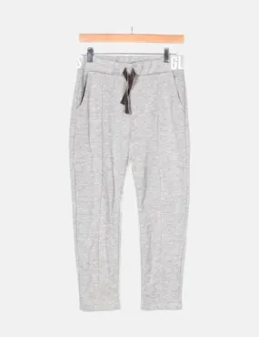 Zara Pantalón baggy gris